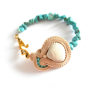 bransoletka sutasz bałtyckie muszelki