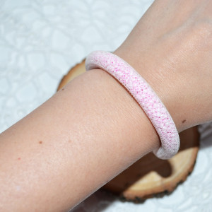 Bransoletka jasny róż