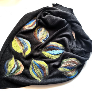 Chusta czarna merino