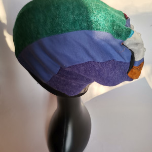 Czapka patchworkowa codzienna