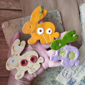 Zestaw 3 zajączków