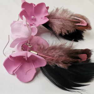 Kolczyki piorav kwiaty