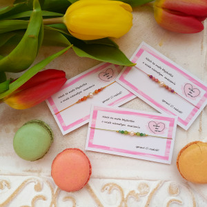 Wiosenna bransoletka z kamieni szlachetnych