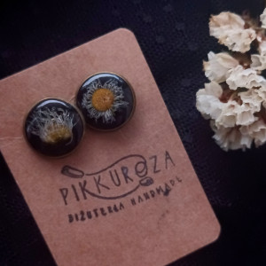 Spinki do koszuli z kwiatkami