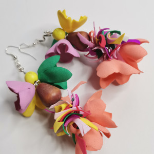 Kolczyki kwiatowe długie