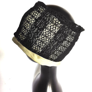 opaska czarna  koronkowa