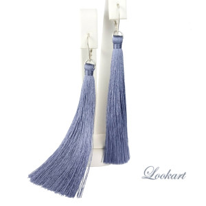 Kolczyki ze srebra z chwostami długość 10 cm