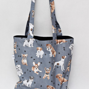 Torba na zakupy Shopperka eko torba, siatka na zakupy, torba zakupowa szoperka pieski