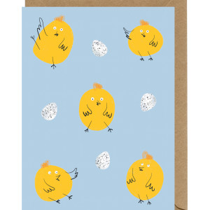 Kartka wielkanocna Kurczaki