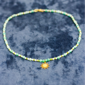 naszyjnik słońce mix kamieni