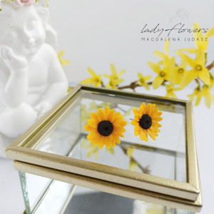 Kolczyki ze słonecznikami