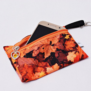 Etui na telefon saszetka na klucze wodoodporna etui do torebki organizer liście