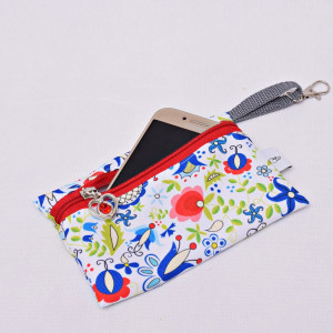Etui na telefon saszetka na klucze wodoodporna etui do torebki organizer kaszubski folk