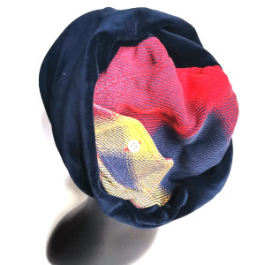 czapka granatowa smerfetka uniwersalna