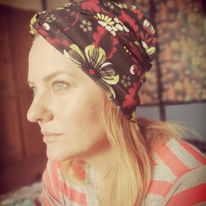 Turban retro dzianina rozciągliwa