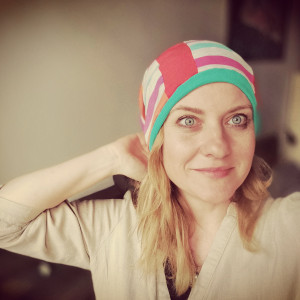 Czapka patchworkowa smerfetka