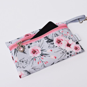 Etui na telefon saszetka na klucze wodoodporna etui do torebki organizer kwiaty in garden