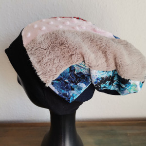 Czapka patchworkowa smerfetka