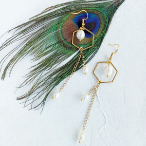 Kolczyki z naturalnych pereł