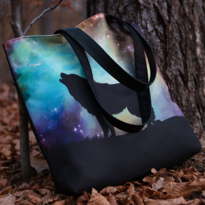 Duża torba typu shopper Samotny wilk