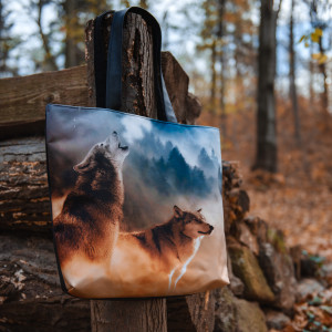Duża torba typu shopper Wilczy śpiew