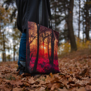 Duża torba typu shopper POLANA O ZACHODZIE SŁOŃCA