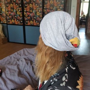 Czapka szara  smerfetka