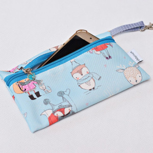 Etui na telefon saszetka na klucze wodoodporna etui do torebki organizer zoo