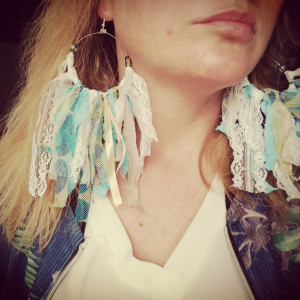 Kolczyki długie lekkie boho