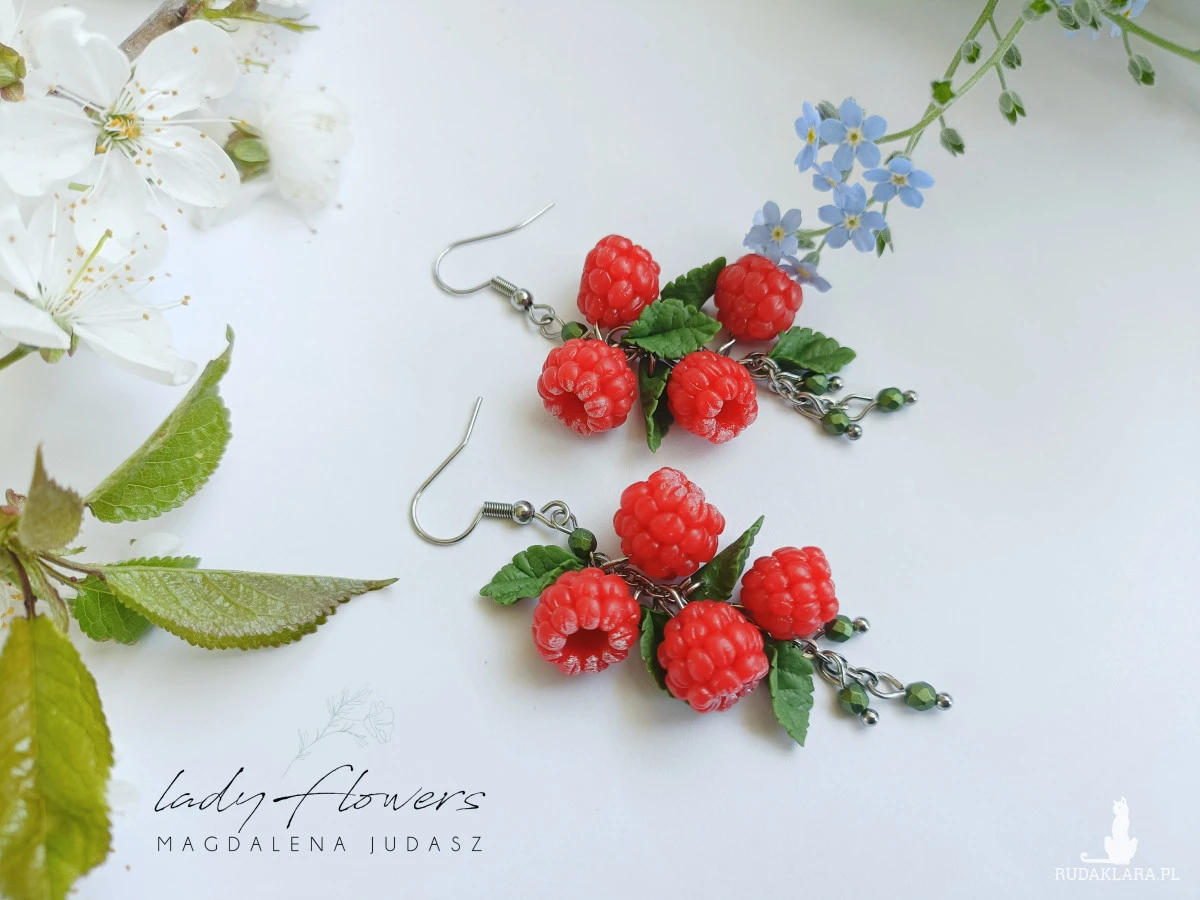 Kolczyki malinki