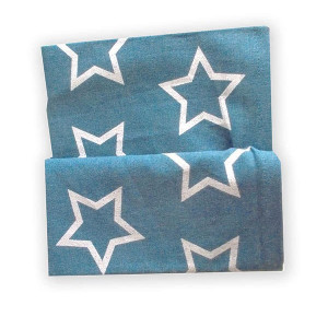 nowy bieżnik w gwiazdki, modny bieżnik, bawełniany bieżnik 40x140, wąski obrus, świąteczny obrus, bieżnik na Boże Narodzenie, nowoczesna serweta na święta