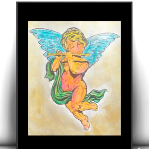 retro plakat A4, vintage plakat z aniołkiem, shabby chic obrazek z aniołkiem, amorek obrazek A4, amorek plakat 21x30, aniołek obrazek, aniołek plakat, vintage posters a4, obraz z amorkiem