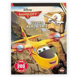 nowa książka samoloty 2 zadanie naklejanie!, bajkowa książka dla chłopca, Disney samoloty książka z naklejkami