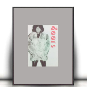 vintage plakat the Doors, Jim Morrison plakat A4, retro plakat z Jimem Morrisonem, muzyczny plakat 21x30
