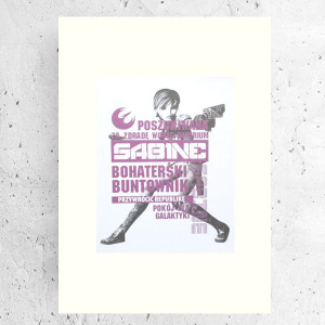 nowoczesne plakaty do domu, star wars plakaty A4, gwiezdne wojny rebelianci plakat, fajne plakaty z filmów, Sabine plakat z gwiezdnych wojen, małe plakaty filmowe, Sabine poster A4