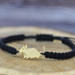 Koszatniczka - bransoletka, srebro 925 pozłacane