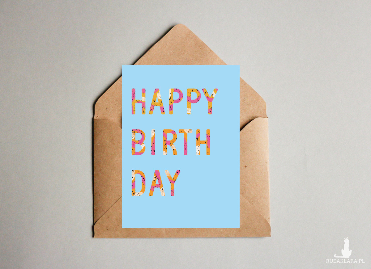 Kartka Urodzinowa Happy B-Day