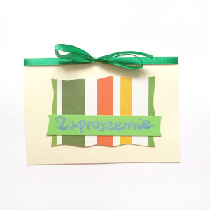 kolorowe zaproszenie bez tekstu, uniwersalne zaproszenie, etno zaproszenie w paski, uniwersalne zaproszenie na różne okazje, zaproszenie na imprezę