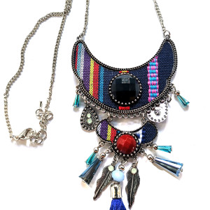 naszyjnik kolorowy koralikowy orient