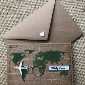 155, Kartka na ślub z mapą