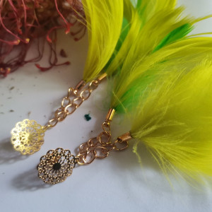 kolczyki  piora  azurowe