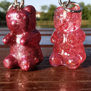 Naszyjnik miś z żywicy