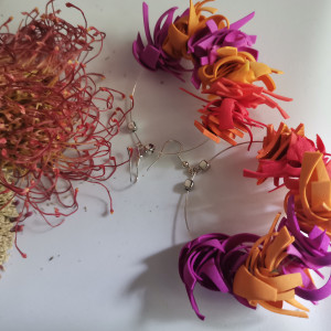 Kolczyki kola kolorowe lekkie