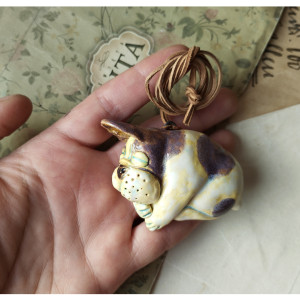 Buldożek wisior 3 D