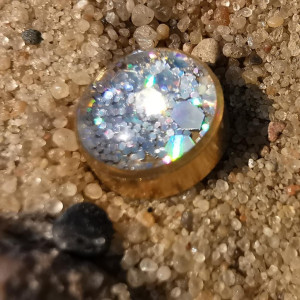 Kolczyki z żywicy stał nierdzewna