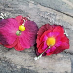 Klipsy kwiatowe lekkie