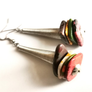 Kolczyki kolorowe naturalne