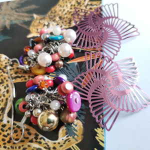 Kolczyki kolorowe boho