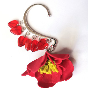 nausznica  kwiaty kolory boho