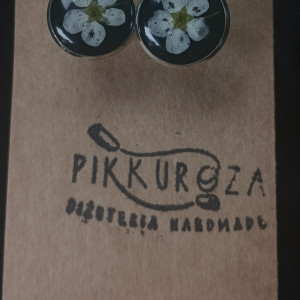 Spinki do mankietów z kwiatami